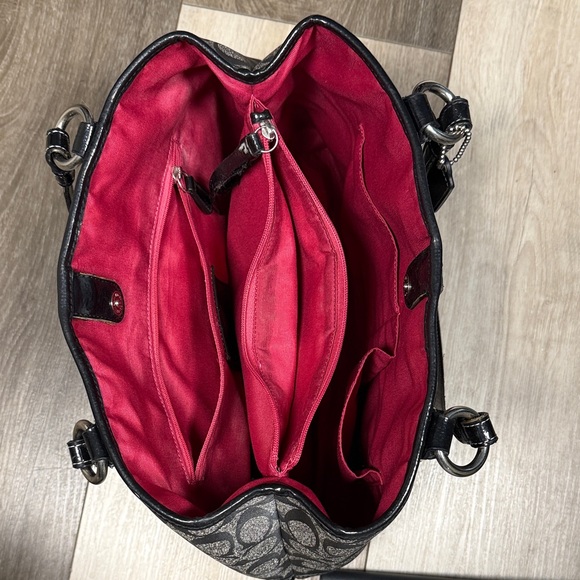 Coach Peyton Shopper Carryall Cavas Tote - Picture 13 of 16